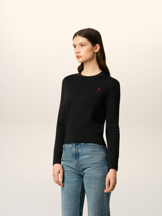 【秒杀价已调 直接拍】AMI PARIS 经典 爱心刺绣 羊毛针织 美丽诺羊毛衫 可贴身 不扎 商品图6