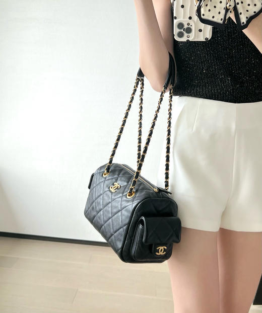 香奈儿 25K系列  小球牛皮 双袋保龄球 三色合集（LZ） 商品图6