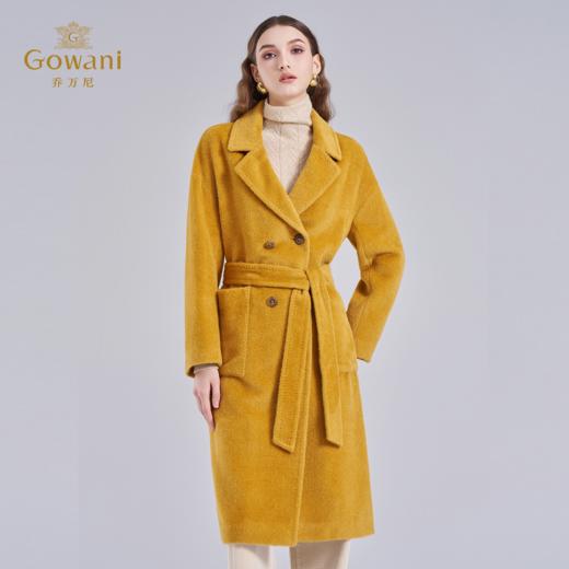 【绵羊毛】【羊驼毛】乔万尼羊驼毛大衣羊毛秋冬新款韩系毛呢外套收腰EF4A129 商品图1