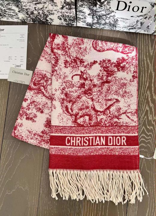 D111909动物园满印提花羊绒流苏围巾披肩围巾两用款 商品图6