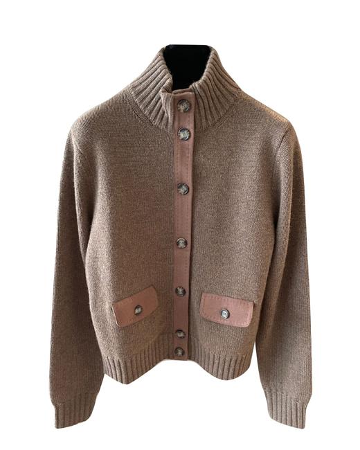 女款麂皮绒针织开衫毛衣zo015 商品图0