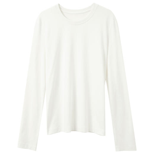 【匹马棉】三彩2026春季新款纯棉T恤圆领正肩长袖内搭Z 商品图4