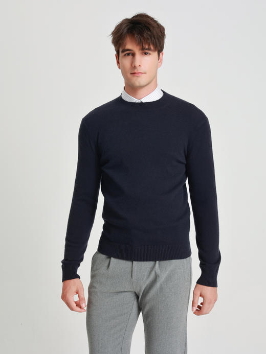 callisto星空蓝可机洗山羊绒毛衣 商品图2