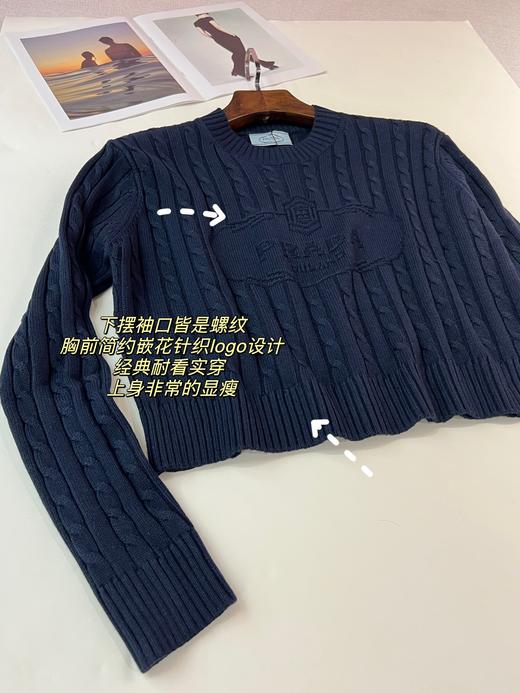 Prad*麻花纽绳针织毛衣 商品图14