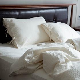 纯棉无染四件套 A类天然原色全棉床上用品 白色四件套不染素色