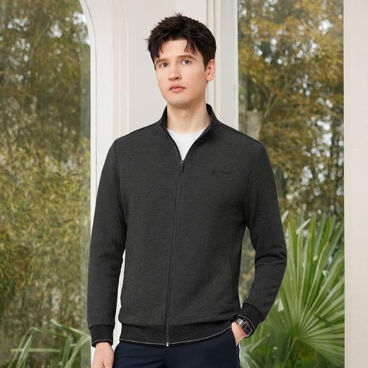 【热卖推荐】罗蒙春季男装外套男士学院风男青年时尚休闲拉链开衫外套 商品图2