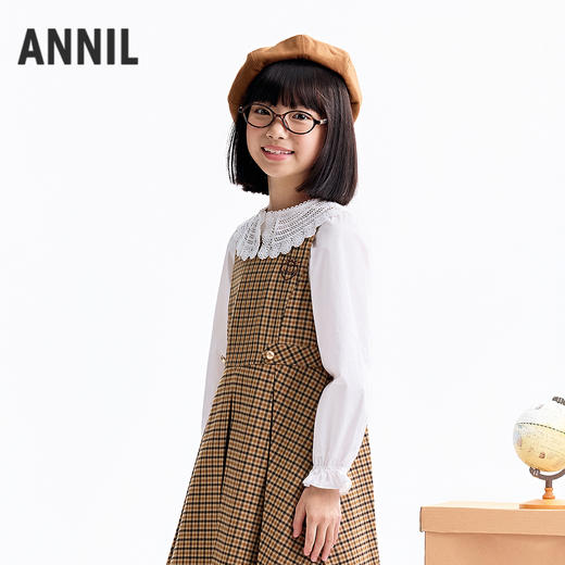 【实体店同款】女童长袖翻领上衣秋季新款安奈儿童装AG531005 商品图1