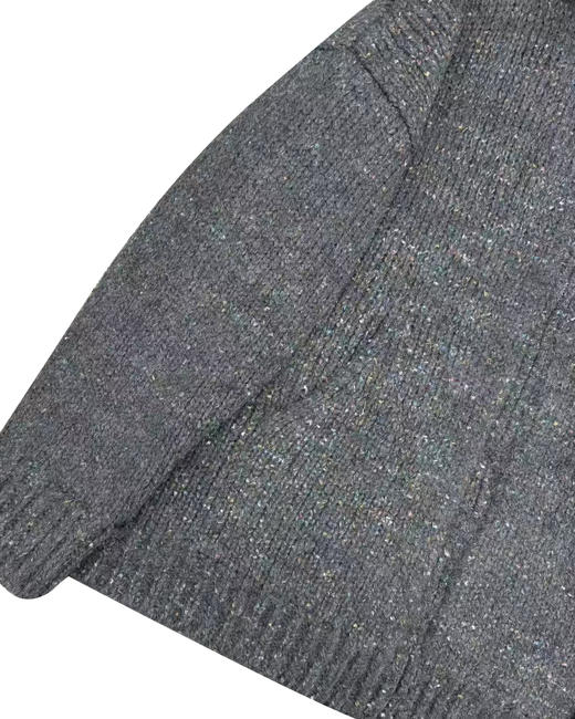 女款彩色羊毛粗针织毛衣外套hu002 商品图2