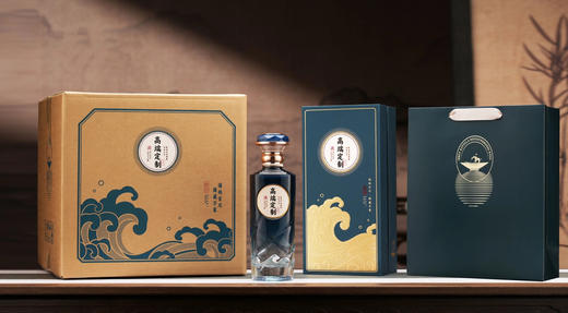 【定制酒3】鸡公山个性化私人定制酒500ml*6瓶（两种包装颜色可选，度数可选，酒名自取，版面可按要求设计） 商品图0