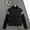 D111935男士拼接针织绗缝羽绒立领夹克外套羽绒服 商品缩略图4
