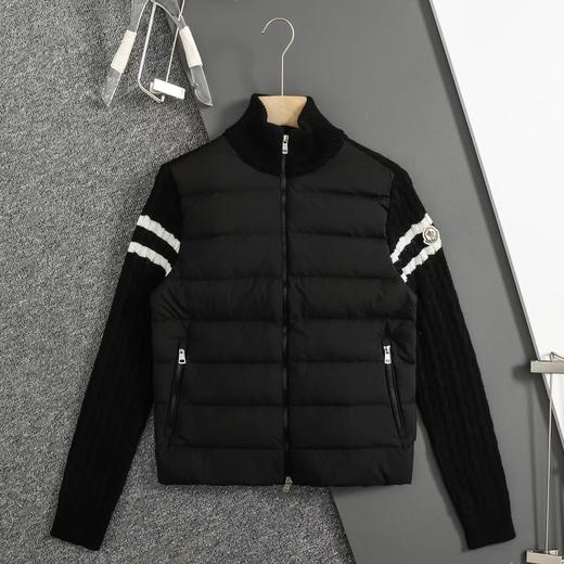 D111935男士拼接针织绗缝羽绒立领夹克外套羽绒服 商品图4