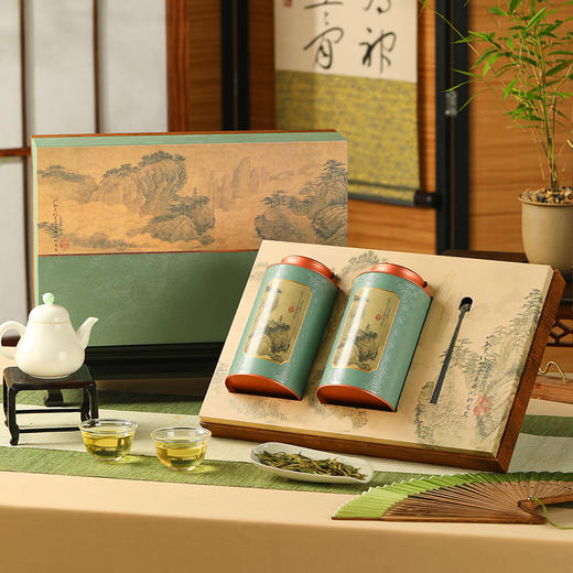 【望山寻井礼盒】去寻2025新茶明前特级龙井绿茶罐装春茶嫩芽250g 商品图4