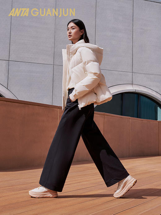 安踏（ANTA）冠军旅行系列 行政通勤防泼水随型裤梭织休闲长裤女162540504 商品图0