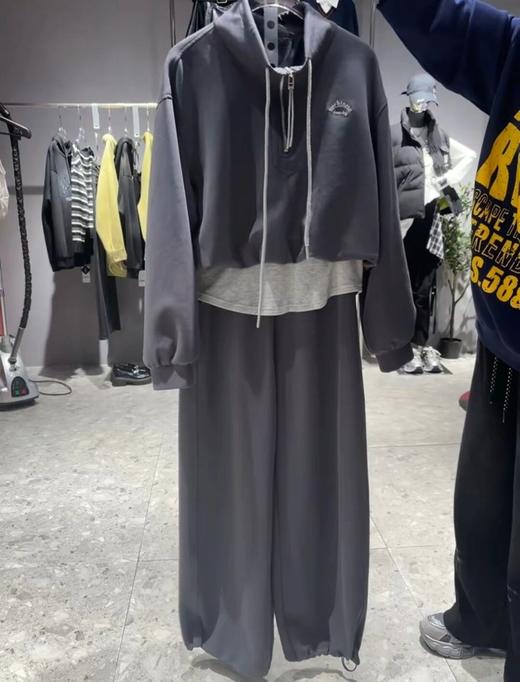 NC休闲立领卫衣搭阔腿裤套装50905 冬季 010394080115 商品图0