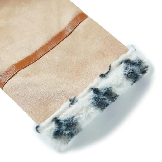 D111946麂皮绒复合内里小兔毛情侣高领加绒加棉外套 商品图13