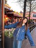 D111967防寒重工水洗双袋羊羔毛牛仔棉服情侣外套 商品缩略图10