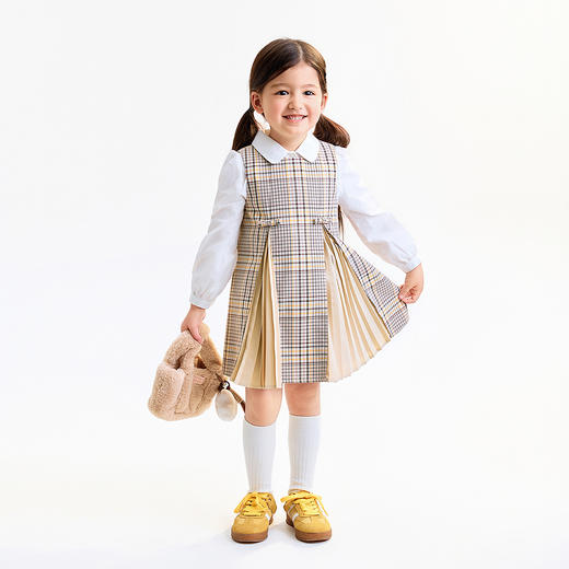 【实体店同款】女童翻领长袖上衣秋季新款安奈儿童装XG531355 商品图3