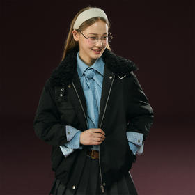 Ariseism 美式复古加厚外套女秋冬新款保暖上衣