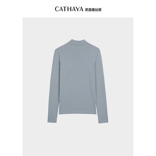 凯喜雅 珍珠羊绒半高领打底衫 商品图10