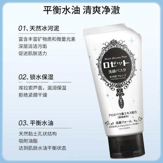 露姬婷（ROSETTE）洁面膏（冰河泥洁净型） 120g【BS】 商品图5