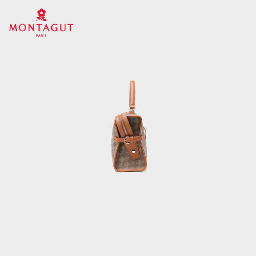 梦特娇女士精致PVC百搭单肩包时尚斜挎包可爱老花手提包 商品图2