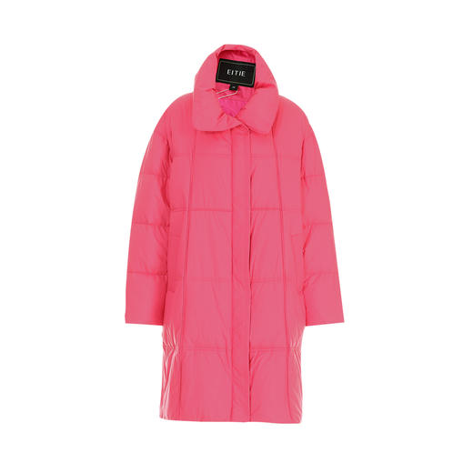 EITIE爱特爱时尚纯色加厚立领防风格子羽绒服冬季新款8011703 商品图10