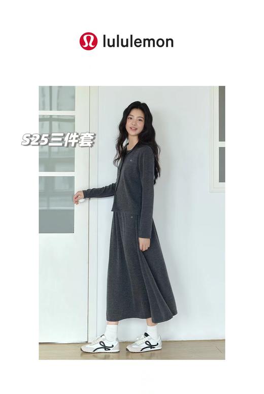 D111965秋季新款糯米裙子吊带外套三件套装 商品图7