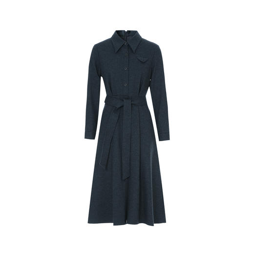 EITIE爱特爱冬季新款气质通勤OL百搭显瘦收腰毛呢连衣裙8007714 商品图5