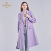 【100%绵羊毛】乔万尼大衣女秋冬新款呢子外套女收腰中长款紫色EF4A137 商品缩略图2