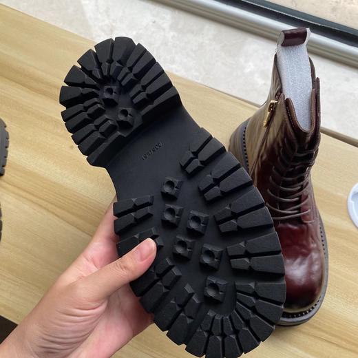 D111904马丁靴女款2025新款秋冬季厚底短靴圆头英伦风百搭粗跟短靴 商品图14