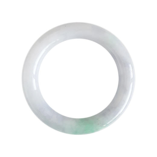 【天然正品】A货翡翠天然细腻圆条春彩紫罗兰糯种54号翡翠手镯54号（皆取最大值）女士230325AH13特价：1280元 商品图0