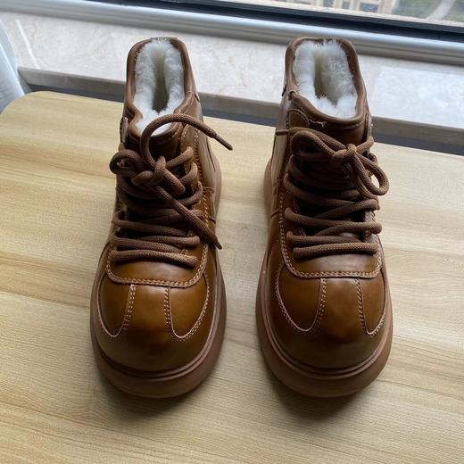 D111903卡皮巴拉丑萌款皮毛一体雪地靴加厚防水轻便保暖厚底休闲鞋 商品图3