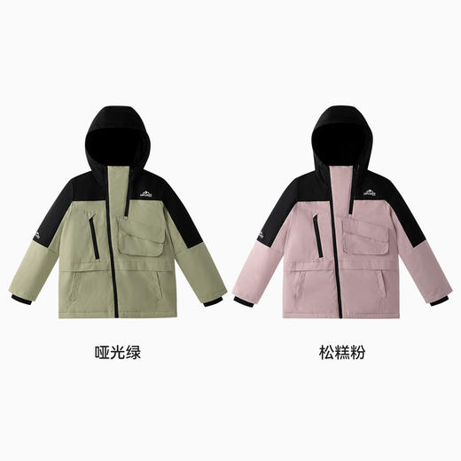 【夹棉/加绒/双重暖】男女童棉衣冬季新款安奈儿童装EM545705 商品图3