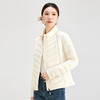 QS冬季新款90白鸭绒超轻薄羽绒服2025女士轻便修身保暖短款外套8522 商品缩略图3