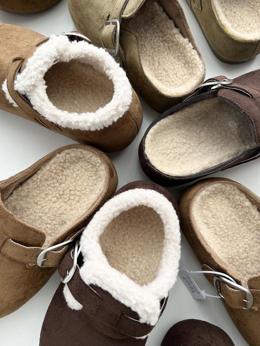 加绒勃肯系列❗️全包/半拖可选❗️穿不腻的神鞋【sandy.lady 天鹅绒+羊羔绒高品版勃肯鞋】超全款式，杜绝垃圾货❗️5cm隐形增高~   ☁️顺间拔高拉长腿部比例 ☁️ 商品图1