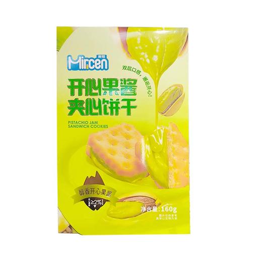 麦程开心果酱夹心饼干160g 商品图0