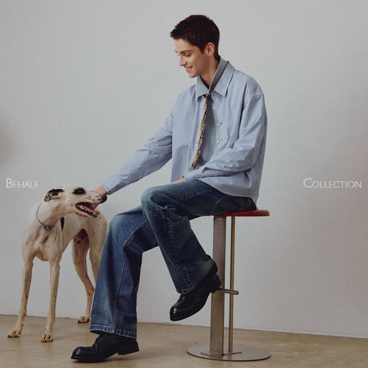 714street高端线BEHALF  东丽「猫眼扣」筋骨感条纹记忆回弹衬衫 商品图1