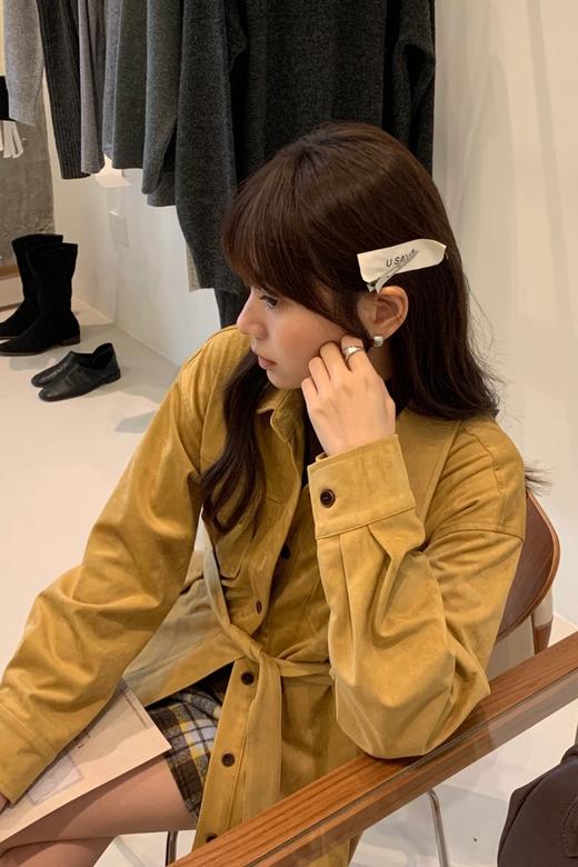 LNNNS 简约工装Polo领衬衫裙系带开衫 21595 商品图3