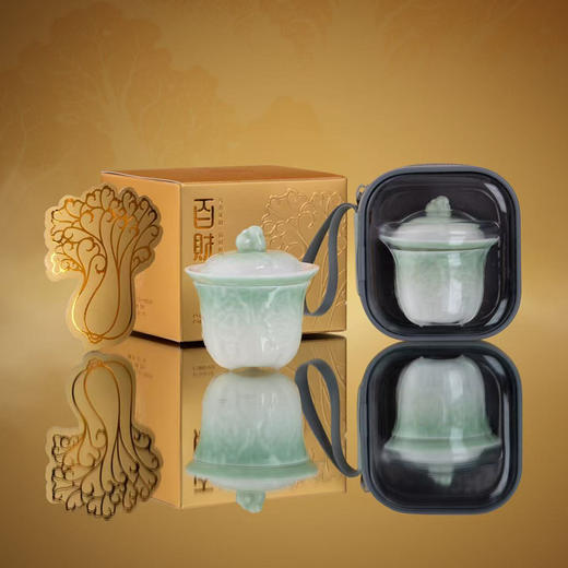 【百财快客】马上发财旅行茶具 商品图1