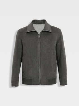 callisto绿色绵羊毛翻领外套