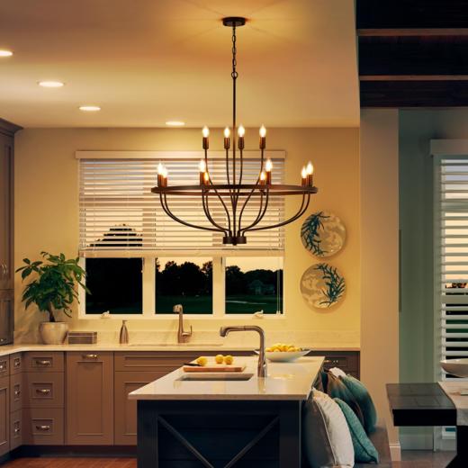 美国 美式复古枝形铁艺吊灯 12灯头（不含灯泡） 商品图5