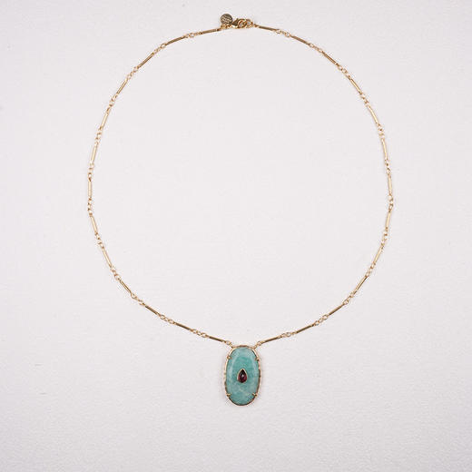 北京仓｜ROOM SERVICE-CHEEMA-亚马逊石 吊坠 项链［法国设计师］ 商品图3