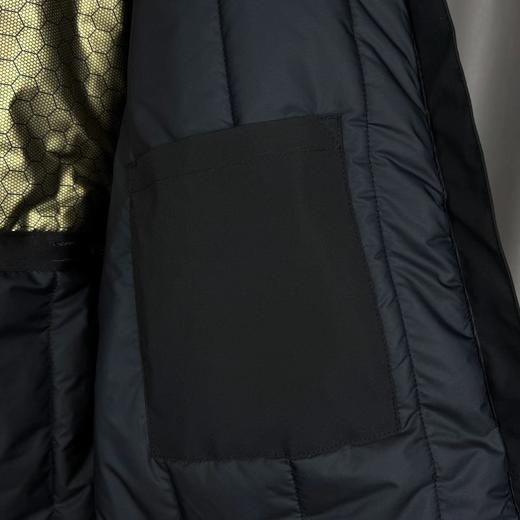 D111945三道杠连帽加厚棉服胸前刺绣logo字母长袖拉链夹克口袋外套 商品图10