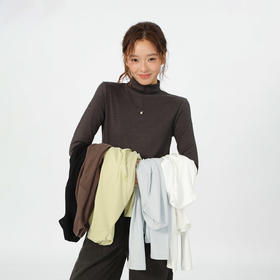 纳米绒不易起球中领打底衫T恤-纪念日百货门店同款166597249