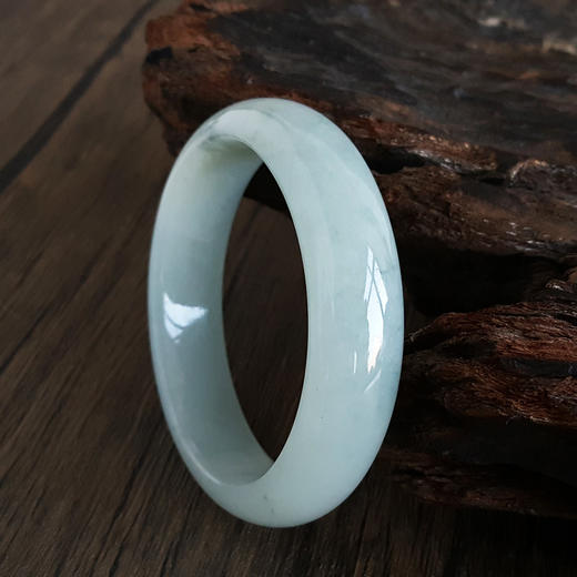 【天然正品】A货翡翠天然细腻糯种54.5号贵妃翡翠手镯54.5号（皆取最大值）女士220325AH26 商品图5