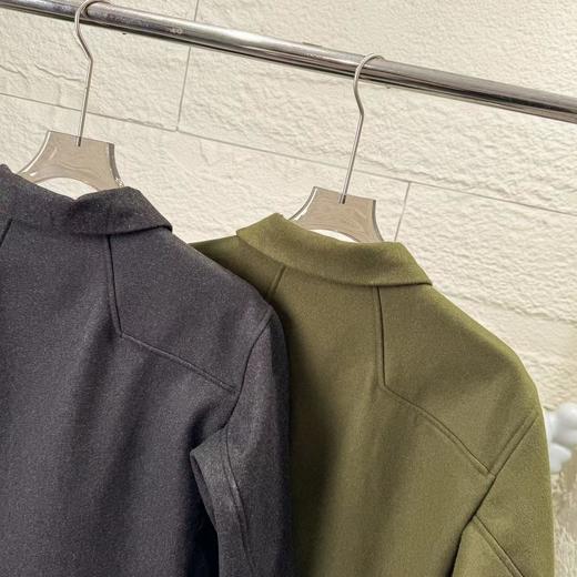 D111966男女款羊毛外套羊绒翻领商务夹克加厚保暖立领户外冲锋衣 商品图3