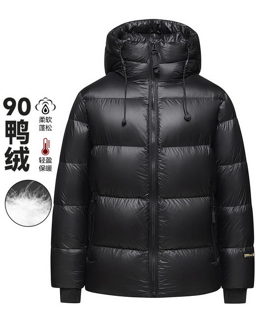 心选丨罗蒙2025冬季新款男女同款黑金羽绒服 商品图13