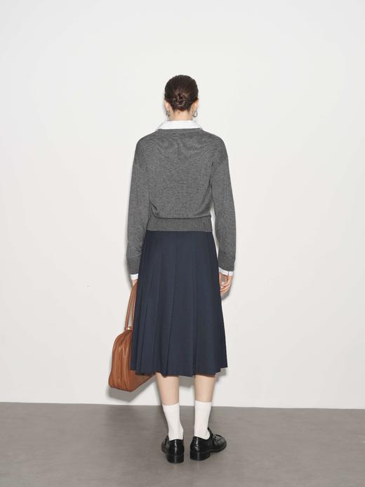 【商场同款】伊芙丽春秋针梭拼毛衣1G2233691 商品图4