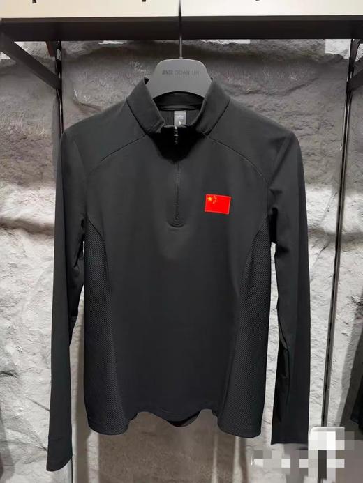 安踏冠军2025年冬季新款女士立领半拉链加厚长袖针织衫162540411 商品图0