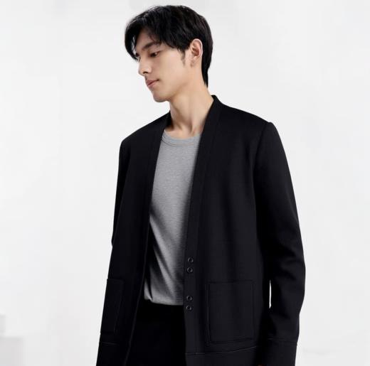 【72小时发货】Gesamy男士绵羊毛圆领卫衣/针织开衫 混纺面料柔软亲肤保暖力满分 儒雅少年感简约百搭秋冬男士必备 商品图11